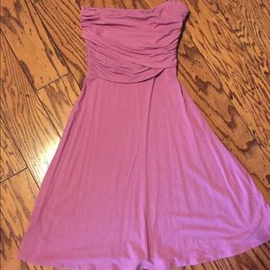 Super cute, soft, strapless Ann Taylor dress.